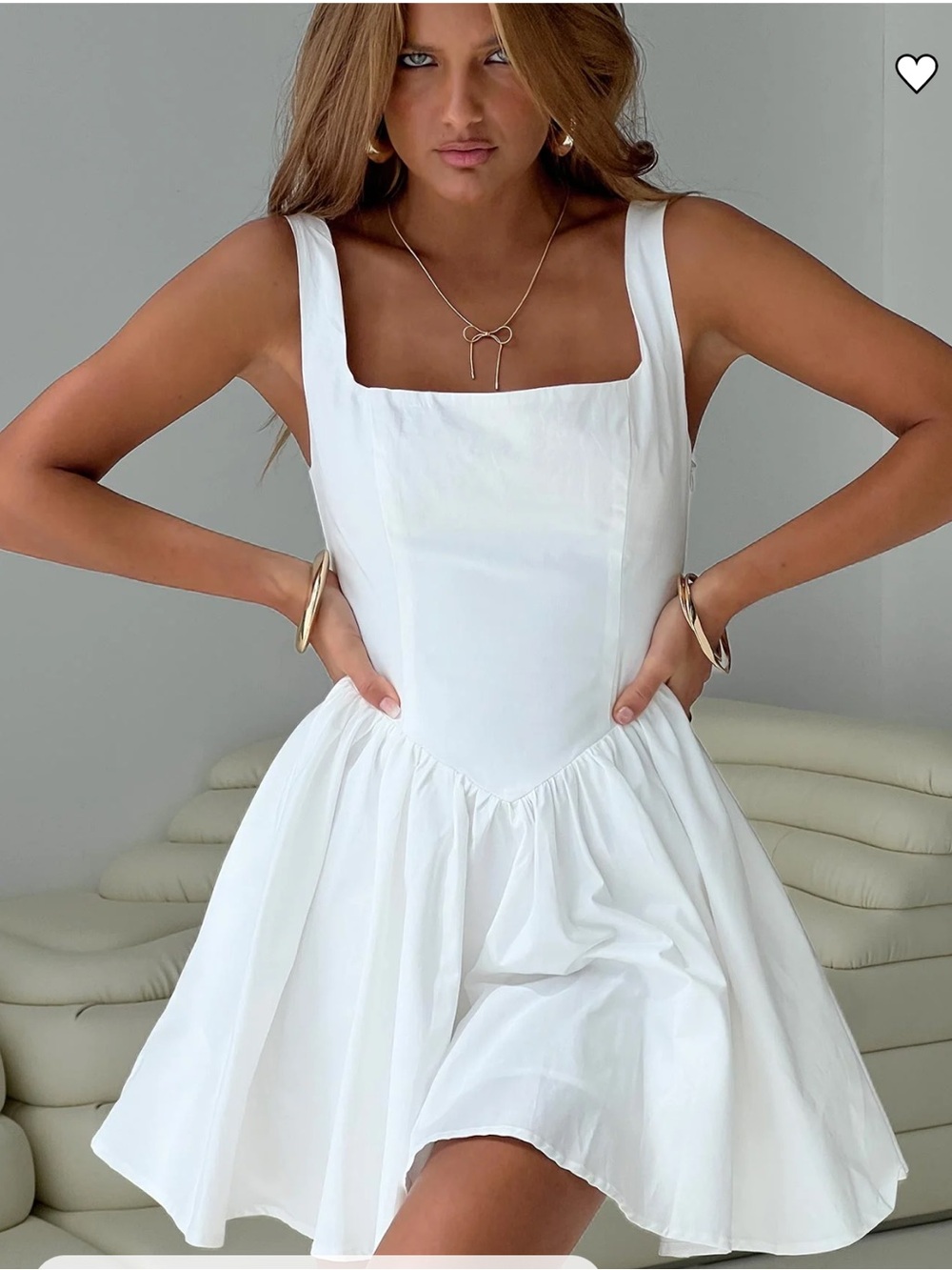 Princess Polly Straplie Mini Dress White